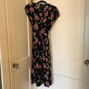Zara Black Flower Dress